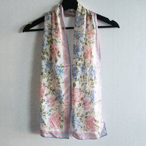 Vintage Vera Neumann Floral Botanical Silk Scarf
